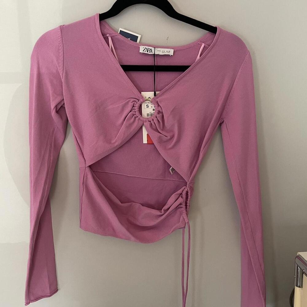 Zara Women's Pink Shirt